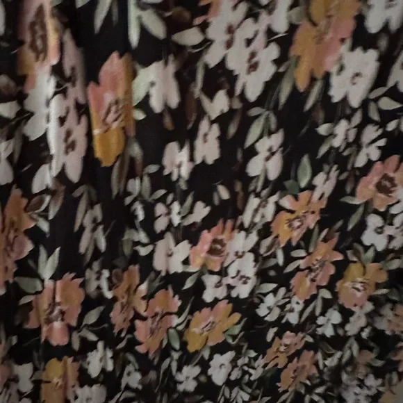 Audrey 3+1 Cowl Neck MIDI Flower Print Dress - Picture 4 of 6